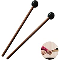Mazos Percusión Madera Baquetas para Xilófono Mangos Madera Palos Percusión Mazos Plástico Tambor Toque Cómodo Buen…
